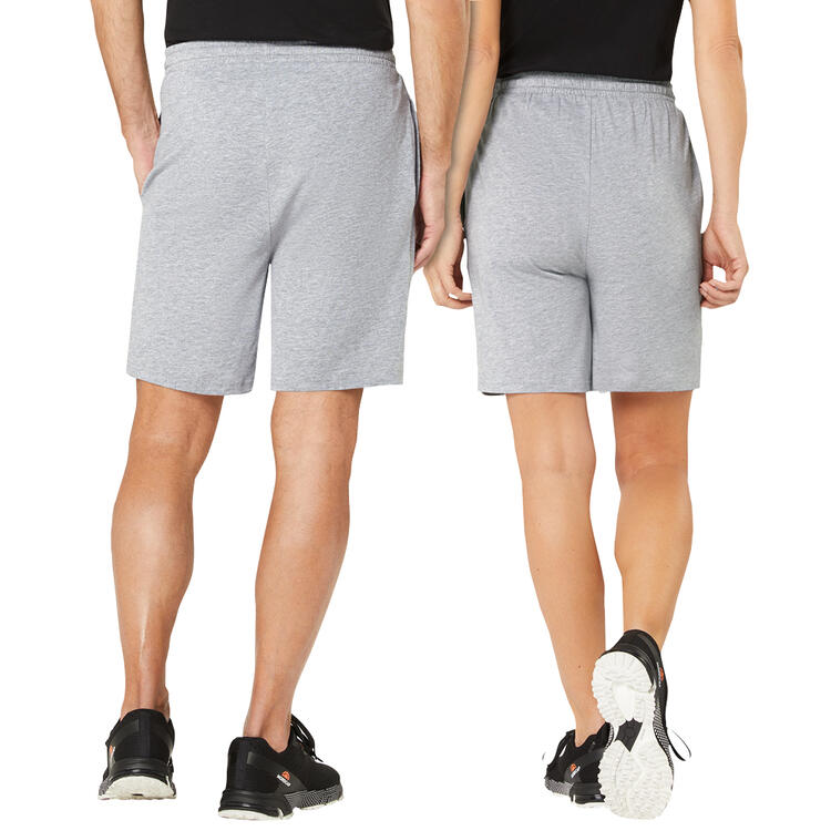 Auf diesem Bild sehen Sie U.S. POLO ASSN. Jersey-Shorts unisex, leicht und sportlich in der Farbe grau-melange