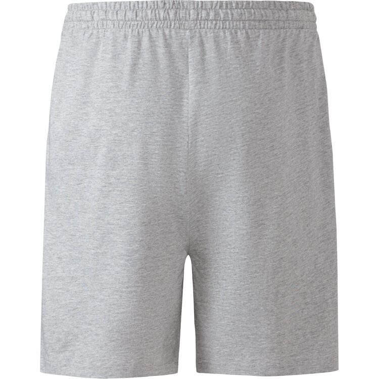 Auf diesem Bild sehen Sie U.S. POLO ASSN. Jersey-Shorts unisex, leicht und sportlich in der Farbe grau-melange