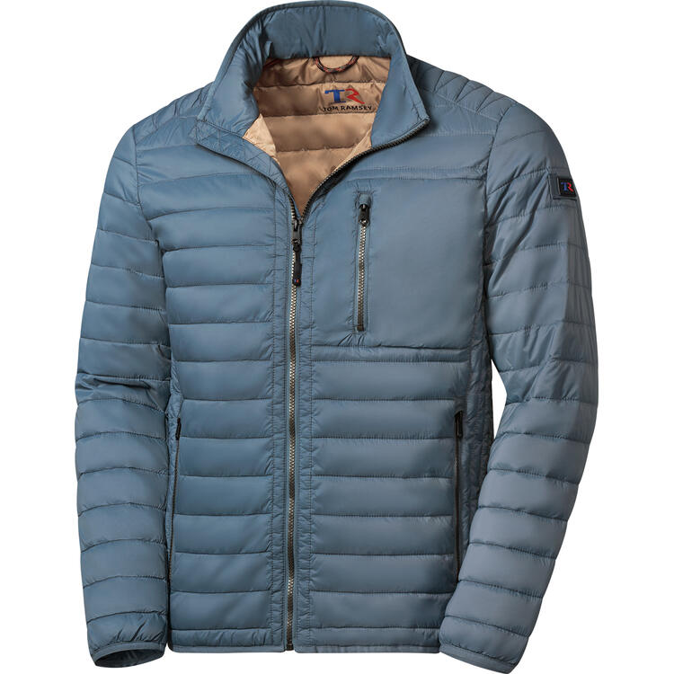 Auf diesem Bild sehen Sie Tom Ramsey Herren Leichtsteppjacke in der Farbe mittelblau