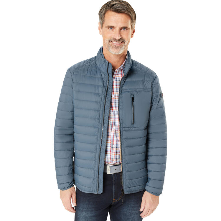 Auf diesem Bild sehen Sie Tom Ramsey Herren Leichtsteppjacke in der Farbe mittelblau