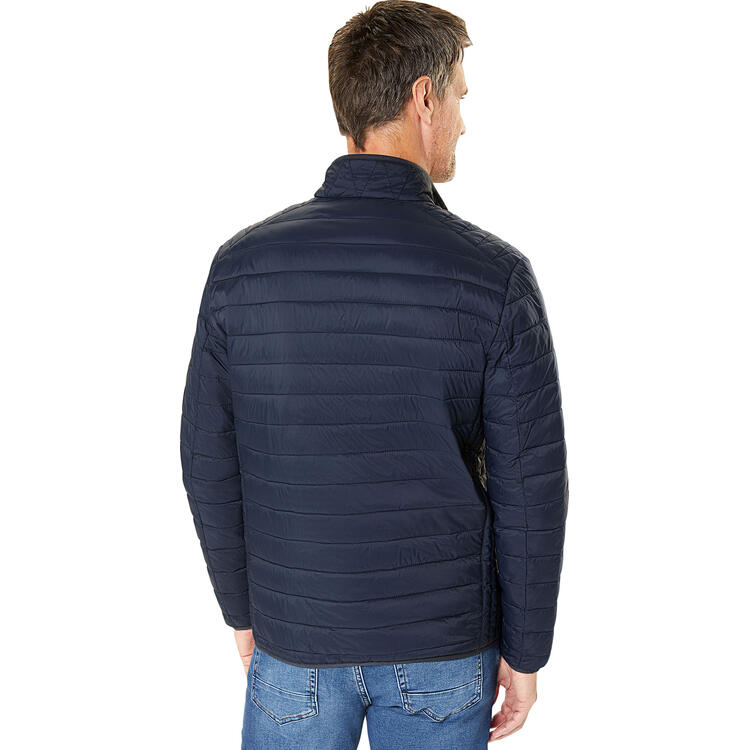 Auf diesem Bild sehen Sie Tom Ramsey Herren Leichtsteppjacke in der Farbe marine