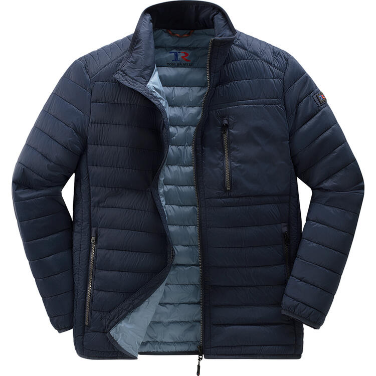 Auf diesem Bild sehen Sie Tom Ramsey Herren Leichtsteppjacke in der Farbe marine