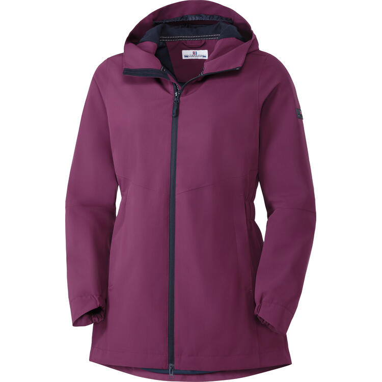 Auf diesem Bild sehen Sie Spitzbergen Damen Funktionsjacke lang in der Farbe beere