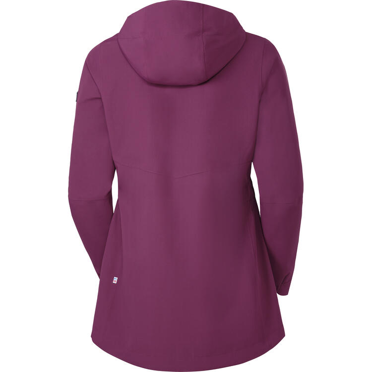 Auf diesem Bild sehen Sie Spitzbergen Damen Funktionsjacke lang in der Farbe beere