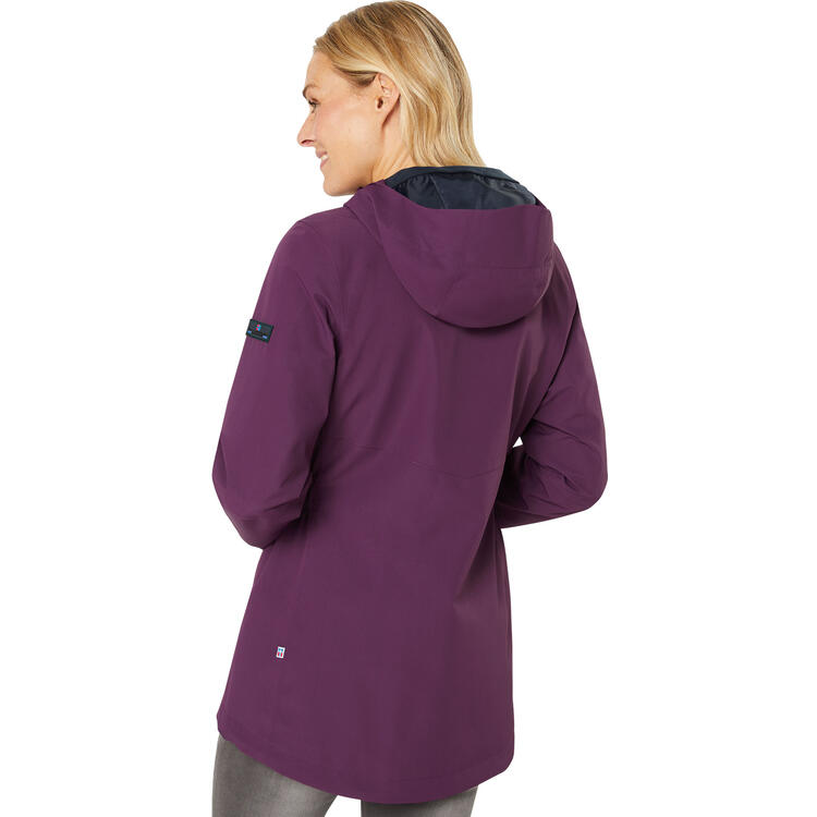 Auf diesem Bild sehen Sie Spitzbergen Damen Funktionsjacke lang in der Farbe beere