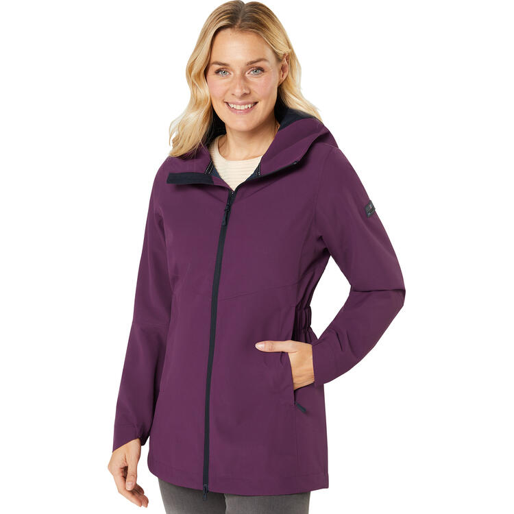 Auf diesem Bild sehen Sie Spitzbergen Damen Funktionsjacke lang in der Farbe beere