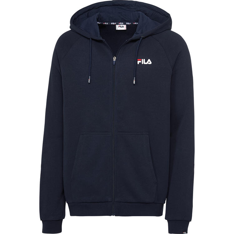 Auf diesem Bild sehen Sie FILA Sweatjacke mit Kapuze unisex in der Farbe marine