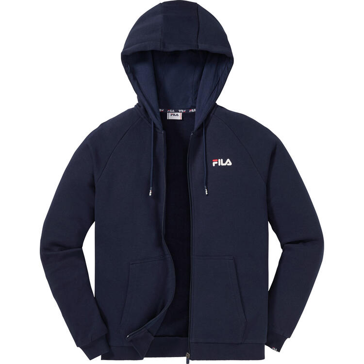 Auf diesem Bild sehen Sie FILA Sweatjacke mit Kapuze unisex in der Farbe marine