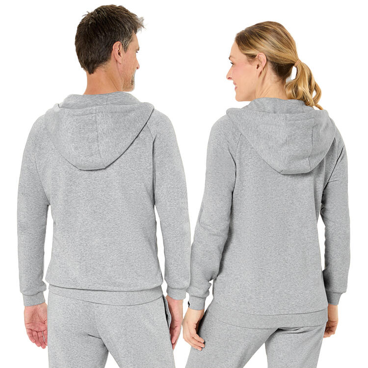 Auf diesem Bild sehen Sie FILA Sweatjacke mit Kapuze unisex in der Farbe grau-melange