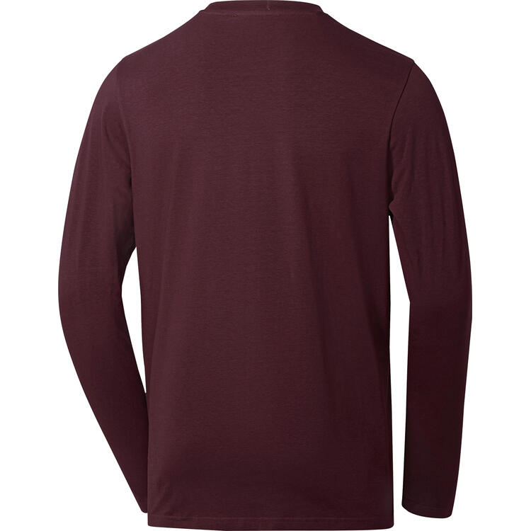 Auf diesem Bild sehen Sie Pierre Cardin Herren Pyjama lang in der Farbe bordeaux