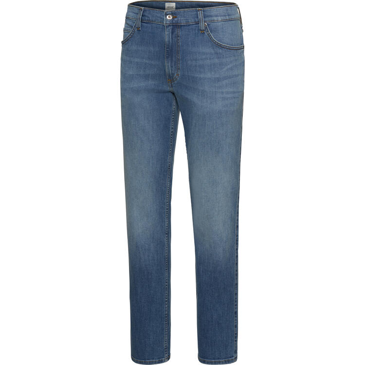 Auf diesem Bild sehen Sie Mustang Herren Stretch-Jeans in der Farbe mittelblau