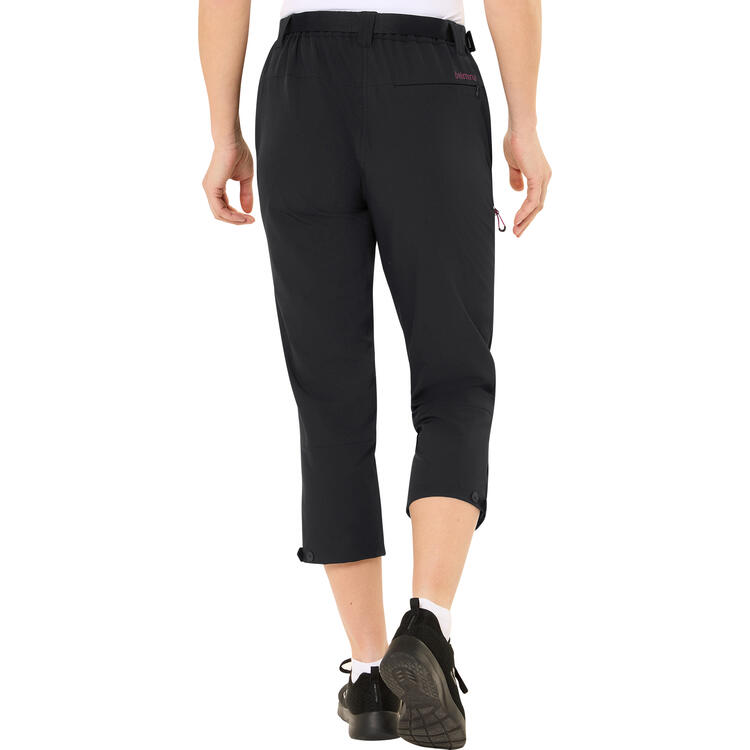 Belmina Damen Funktionscapri mit Grtel