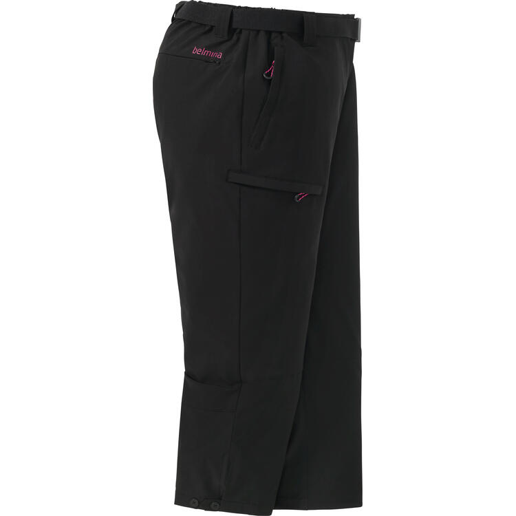 Belmina Damen Funktionscapri mit Grtel