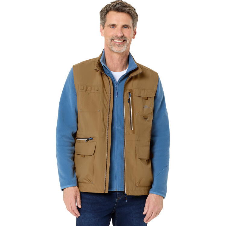 Auf diesem Bild sehen Sie Nordcap Herren Funktions-Outdoorweste in der Farbe sand