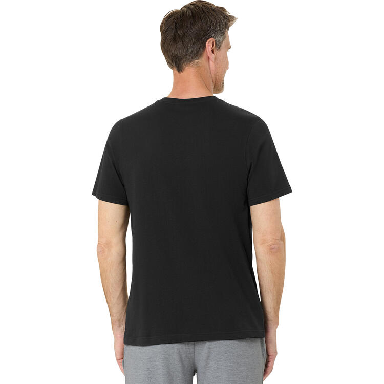 Auf diesem Bild sehen Sie Lotto Herren T-Shirt kurzarm in der Farbe schwarz