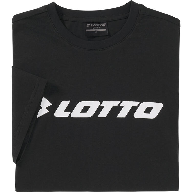 Auf diesem Bild sehen Sie Lotto Herren T-Shirt kurzarm in der Farbe schwarz
