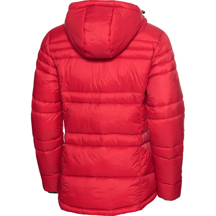 Auf diesem Bild sehen Sie Benetton Damen Steppjacke in der Farbe rot