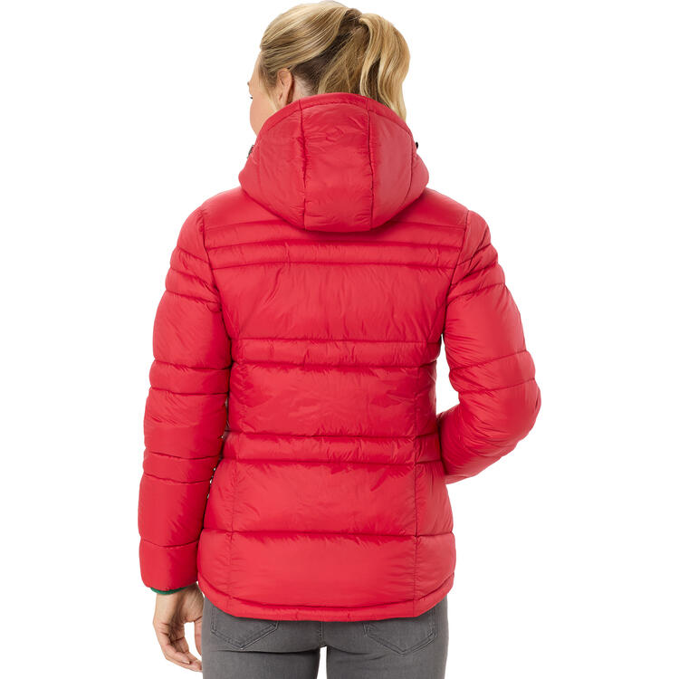 Auf diesem Bild sehen Sie Benetton Damen Steppjacke in der Farbe rot