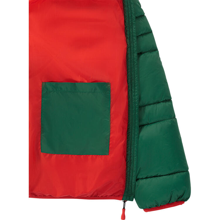 Auf diesem Bild sehen Sie Benetton Herren Steppjacke in der Farbe gr�n