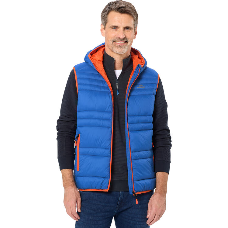Auf diesem Bild sehen Sie Nordcap Herren Steppweste in der Farbe blau