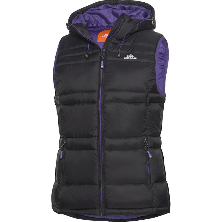 Auf diesem Bild sehen Sie Nordcap Damen Steppweste in der Farbe schwarz