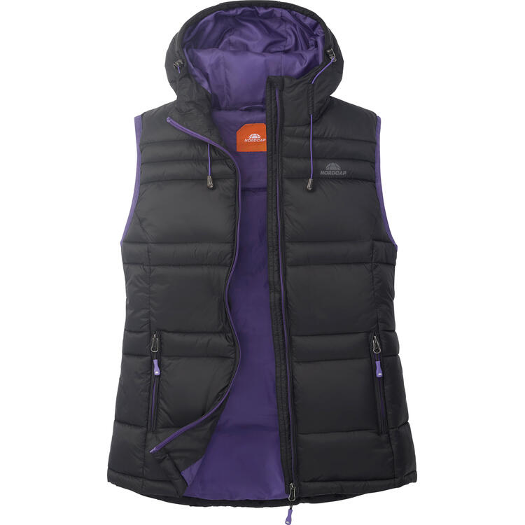 Auf diesem Bild sehen Sie Nordcap Damen Steppweste in der Farbe schwarz