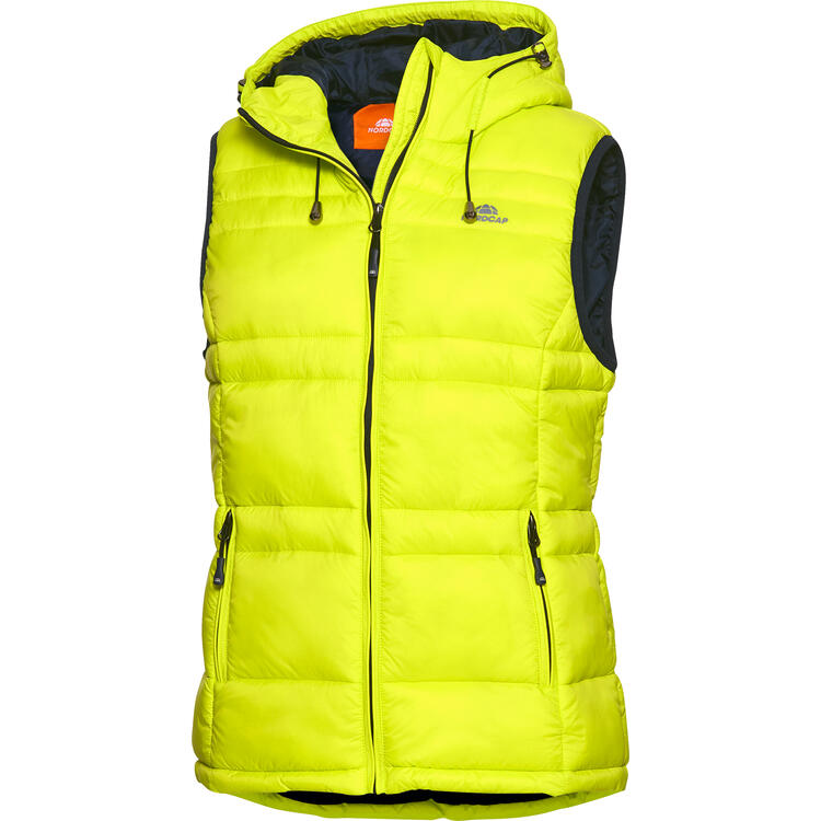 Auf diesem Bild sehen Sie Nordcap Damen Steppweste in der Farbe limone