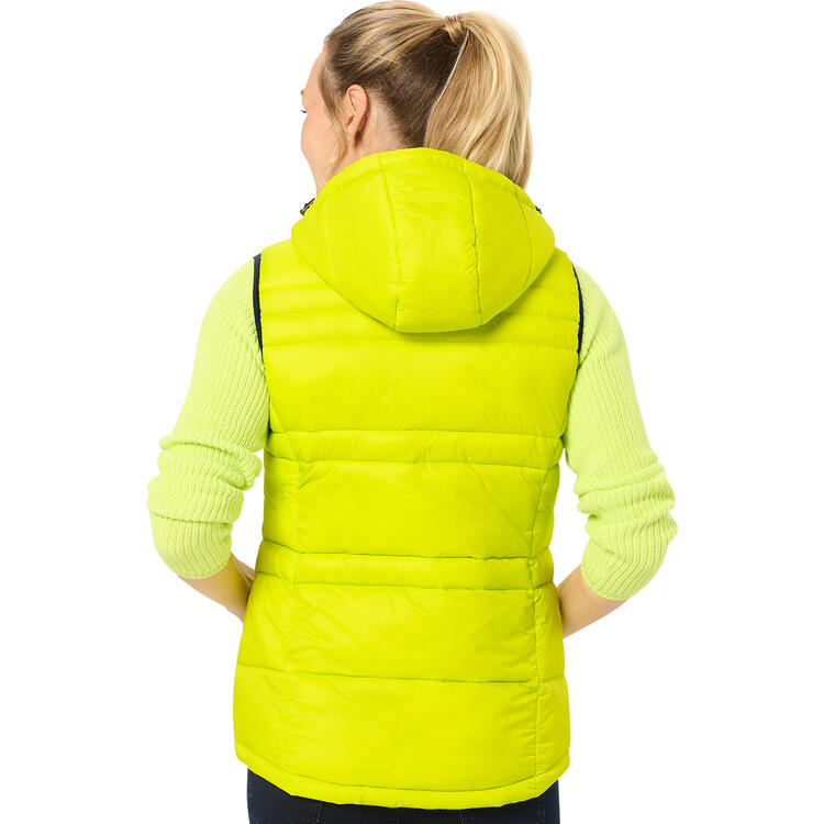Auf diesem Bild sehen Sie Nordcap Damen Steppweste in der Farbe limone