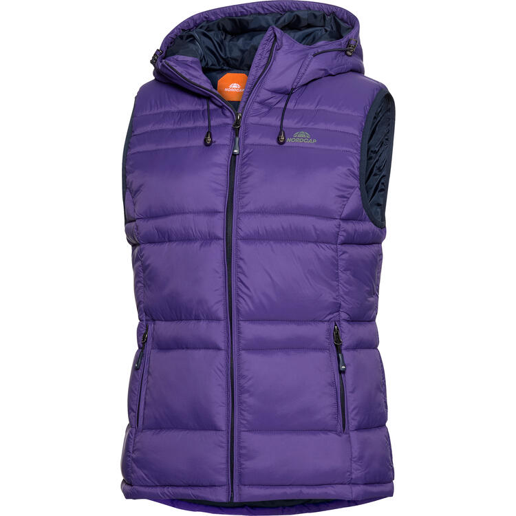 Auf diesem Bild sehen Sie Nordcap Damen Steppweste in der Farbe lila