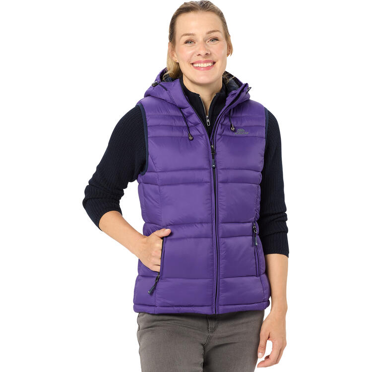 Auf diesem Bild sehen Sie Nordcap Damen Steppweste in der Farbe lila