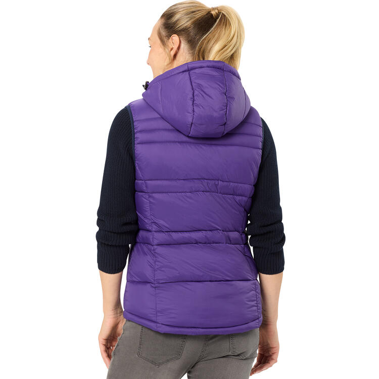 Auf diesem Bild sehen Sie Nordcap Damen Steppweste in der Farbe lila