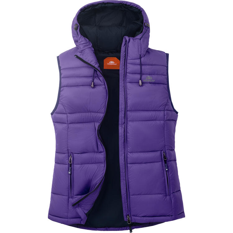 Auf diesem Bild sehen Sie Nordcap Damen Steppweste in der Farbe lila