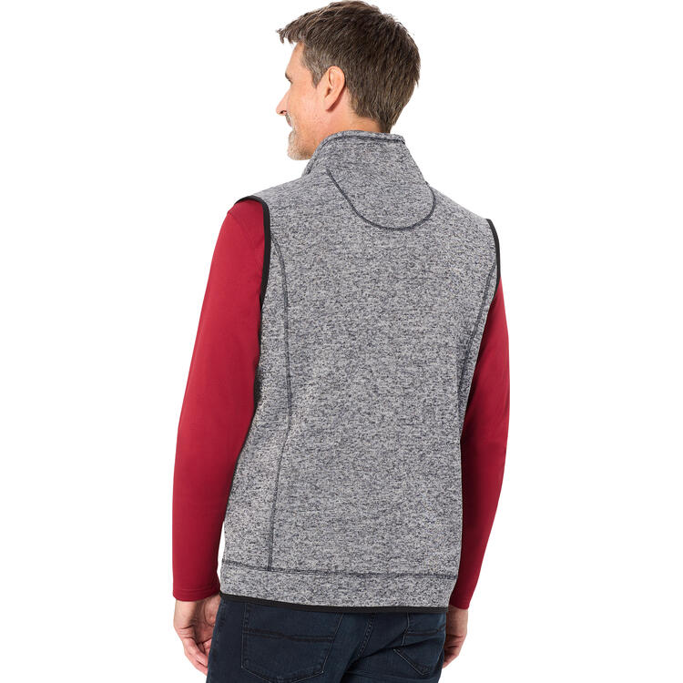 Auf diesem Bild sehen Sie Stubai Herren Strickfleece-Weste in der Farbe grau-melange