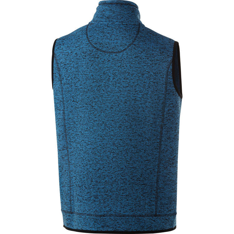 Auf diesem Bild sehen Sie Stubai Herren Strickfleece-Weste in der Farbe blau-melange