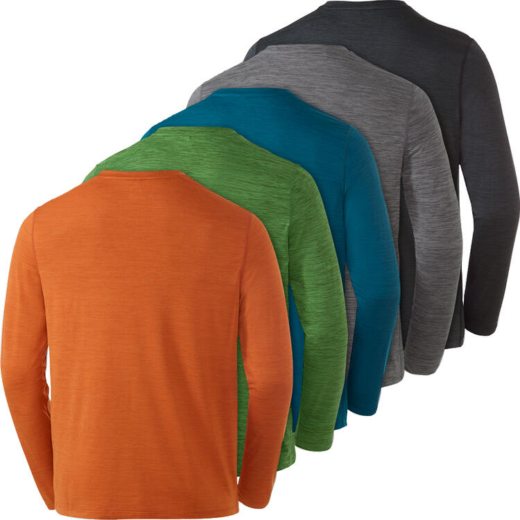 Auf diesem Bild sehen Sie Spitzbergen 5er Pack Funktionsshirts lang in der Farbe Farb Mix