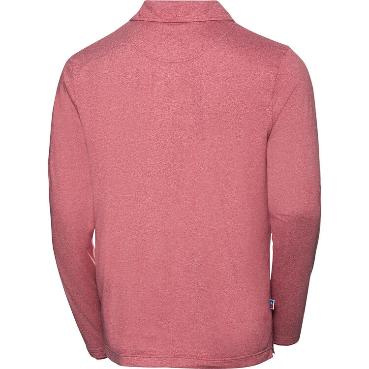 Auf diesem Bild sehen Sie Spitzbergen Herren Funktionspoloshirt langarm in der Farbe rot
