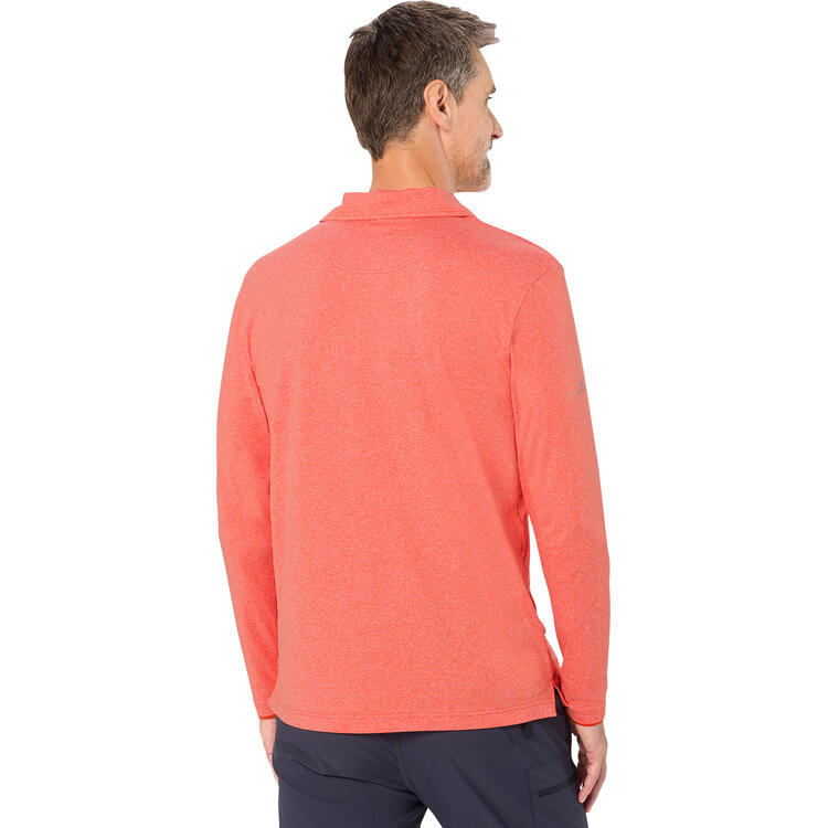 Auf diesem Bild sehen Sie Spitzbergen Herren Funktionspoloshirt langarm in der Farbe orange
