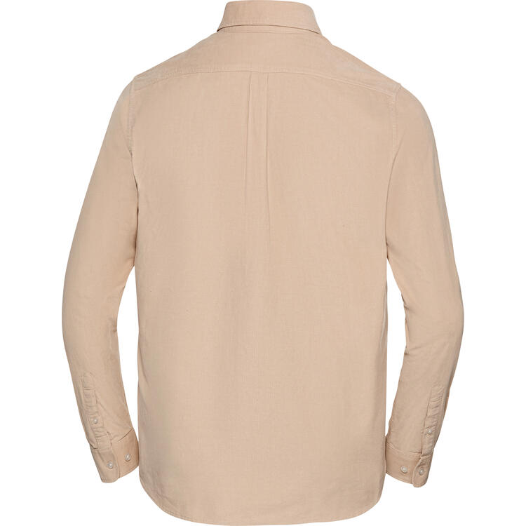 Auf diesem Bild sehen Sie Polo Sylt Herren Feincord-Hemd in der Farbe beige