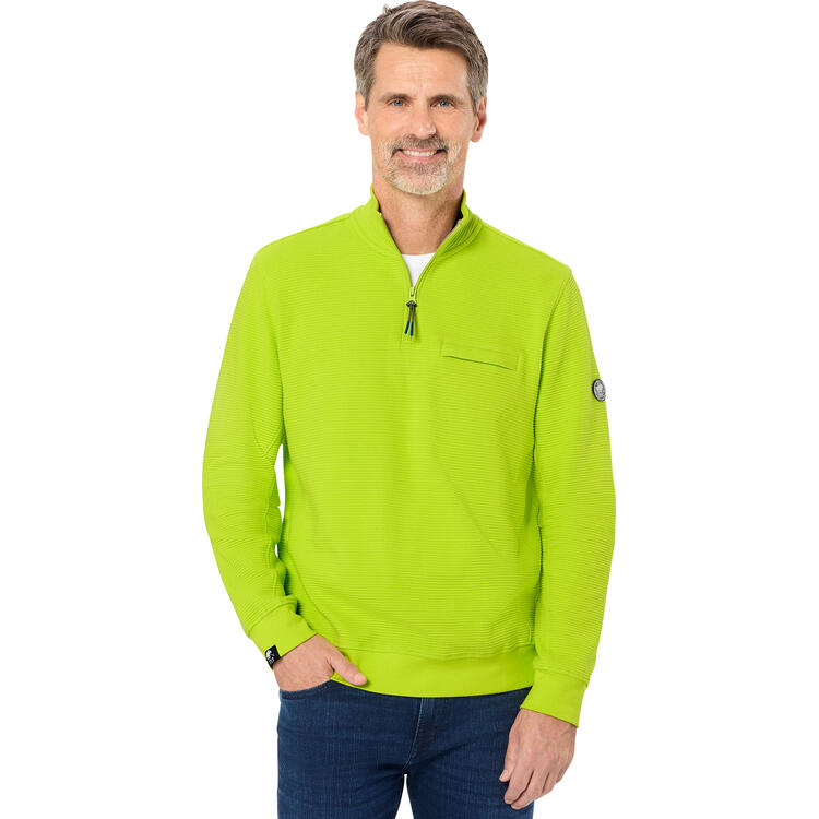 Auf diesem Bild sehen Sie Polo Sylt Herren Aktiv-Troyer in der Farbe limone