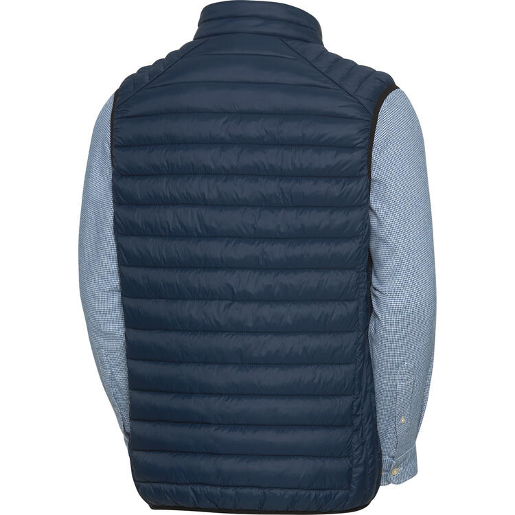 Auf diesem Bild sehen Sie Ducktail Herren-Set Weste und Flanellhemd in der Farbe marine