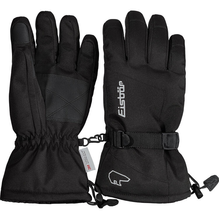 Auf diesem Bild sehen Sie Eisbr Winterhandschuh unisex in der Farbe schwarz