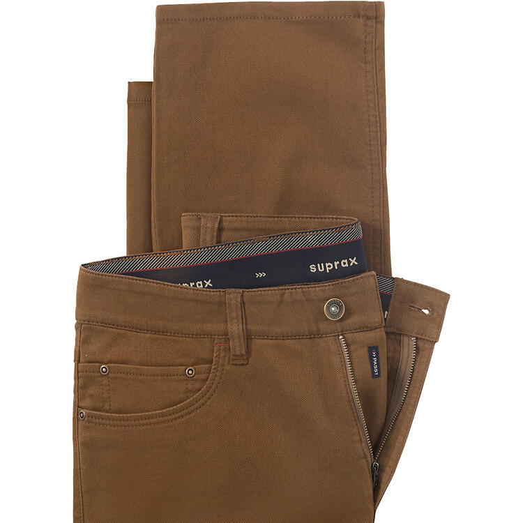 Auf diesem Bild sehen Sie Suprax Herren Komfort-Flex Hose  in der Farbe camel