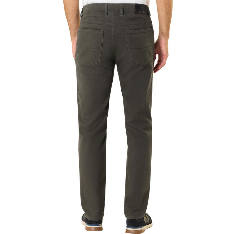 Auf diesem Bild sehen Sie Suprax Herren Komfort-Flex Hose  in der Farbe olivgrn