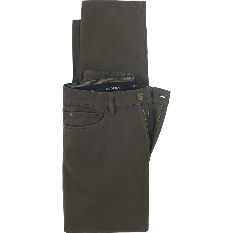 Auf diesem Bild sehen Sie Suprax Herren Komfort-Flex Hose  in der Farbe olivgrn