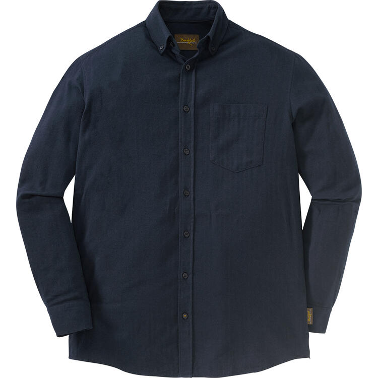 Auf diesem Bild sehen Sie Ducktail Herren-Flanellhemd in der Farbe blau