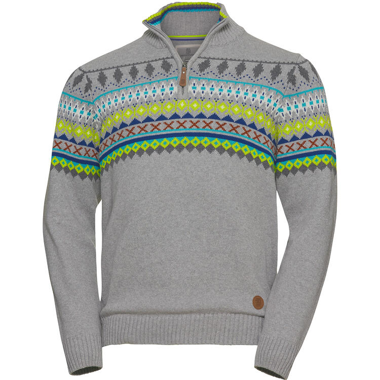 Auf diesem Bild sehen Sie Hinterstoisser Herren Norweger-Troyer in der Farbe grau-melange