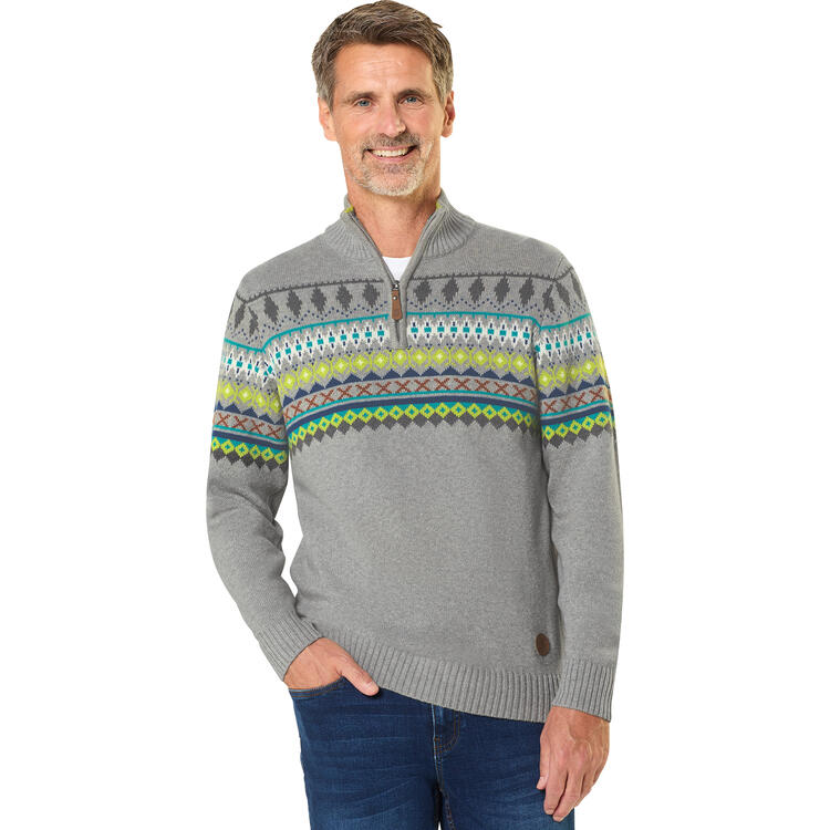 Auf diesem Bild sehen Sie Hinterstoisser Herren Norweger-Troyer in der Farbe grau-melange