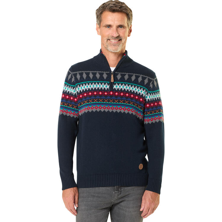 Auf diesem Bild sehen Sie Hinterstoisser Herren Norweger-Troyer in der Farbe marine