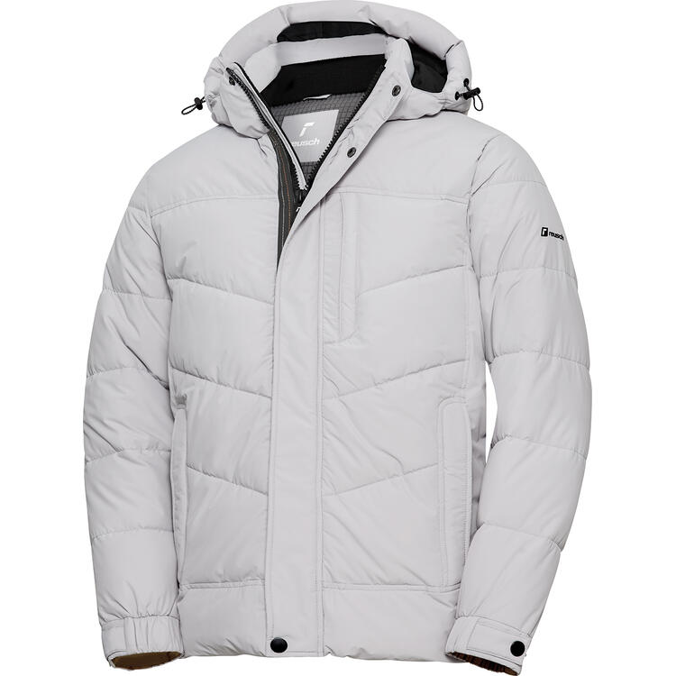 Auf diesem Bild sehen Sie Reusch Herren Aktiv-Steppjacke in der Farbe hellgrau
