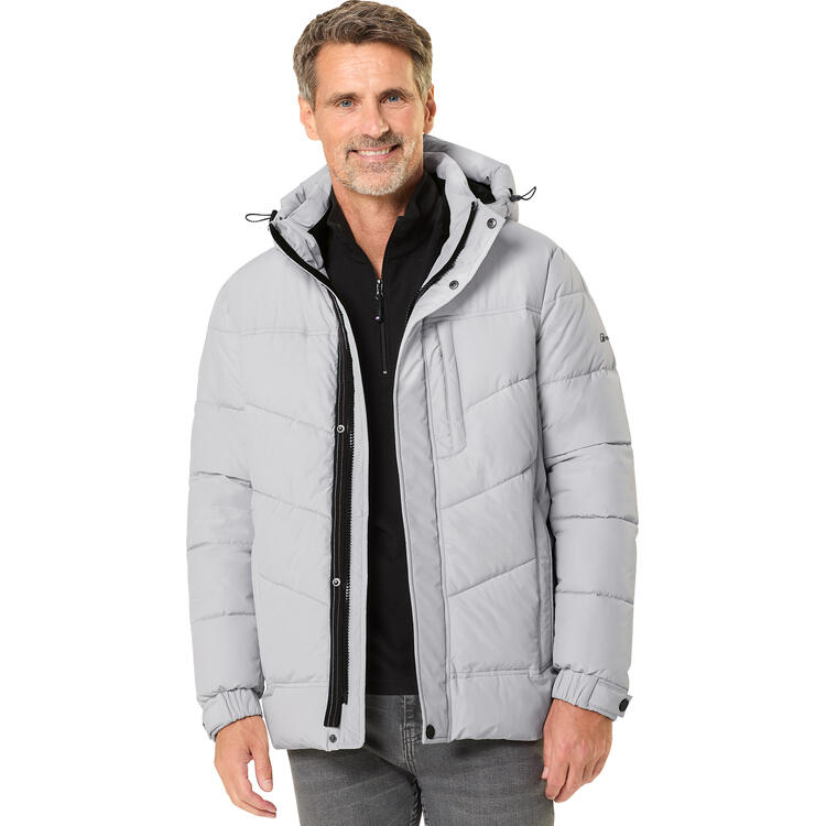 Auf diesem Bild sehen Sie Reusch Herren Aktiv-Steppjacke in der Farbe hellgrau